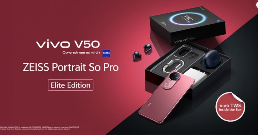 Vivo V50 Elite Edition with TWS 3e Earbuds Launched in India