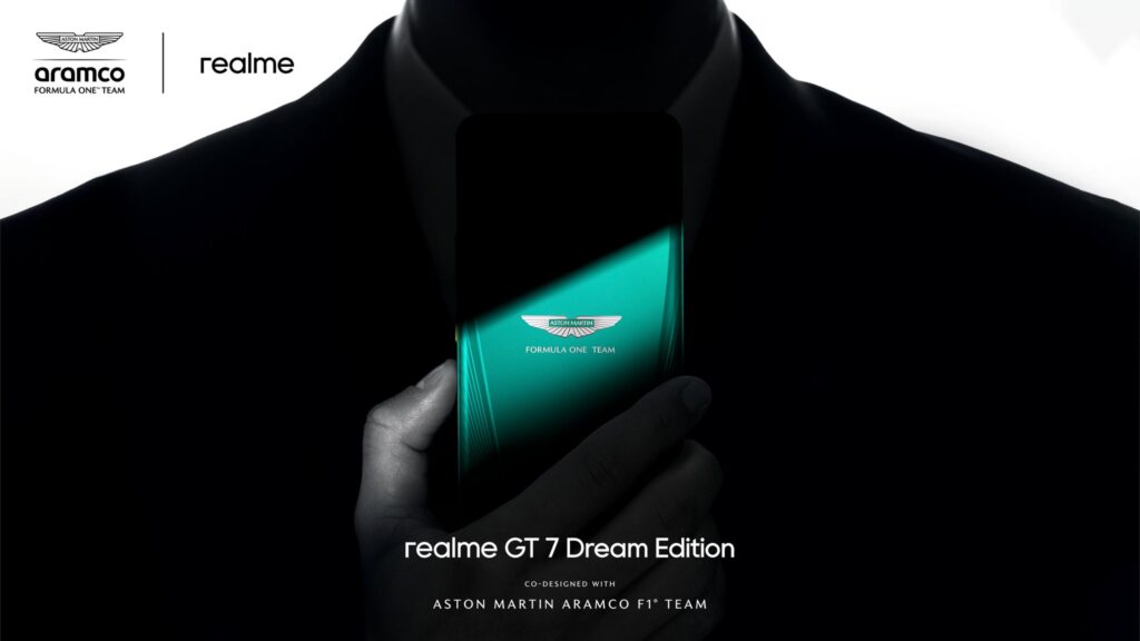 Realme Partners with Aston Martin Formula One Team to Launch GT 7 Dream Edition
