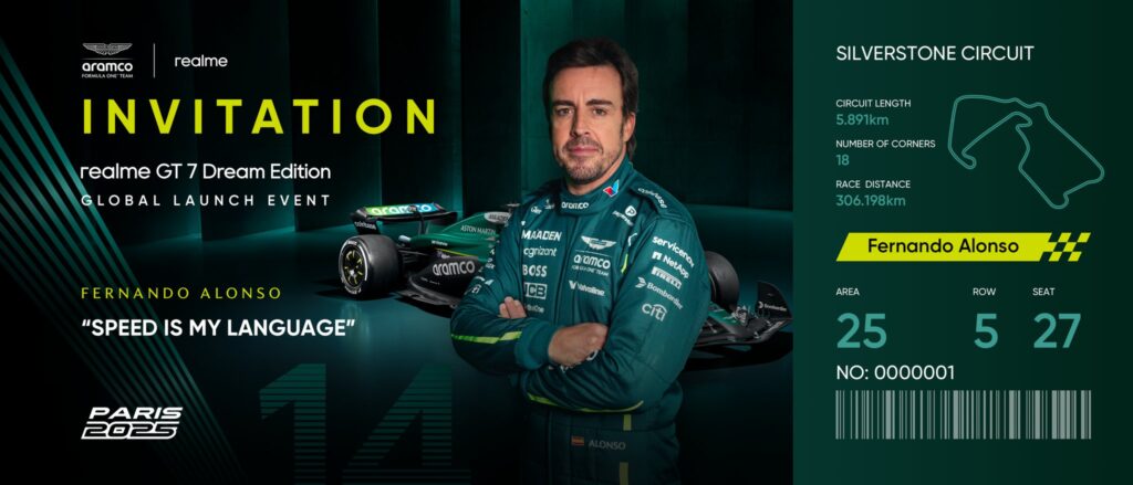 Realme GT 7 Dream Edition Teased Ahead of Launch, Begins 3-Year Partnership with Aston Martin F1 Team