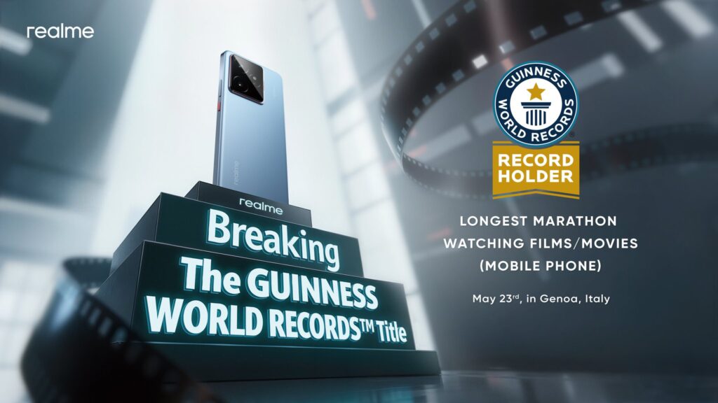 realme GT 7 Sets Guinness World Record for 24-Hour Movie Playback on a Smartphone