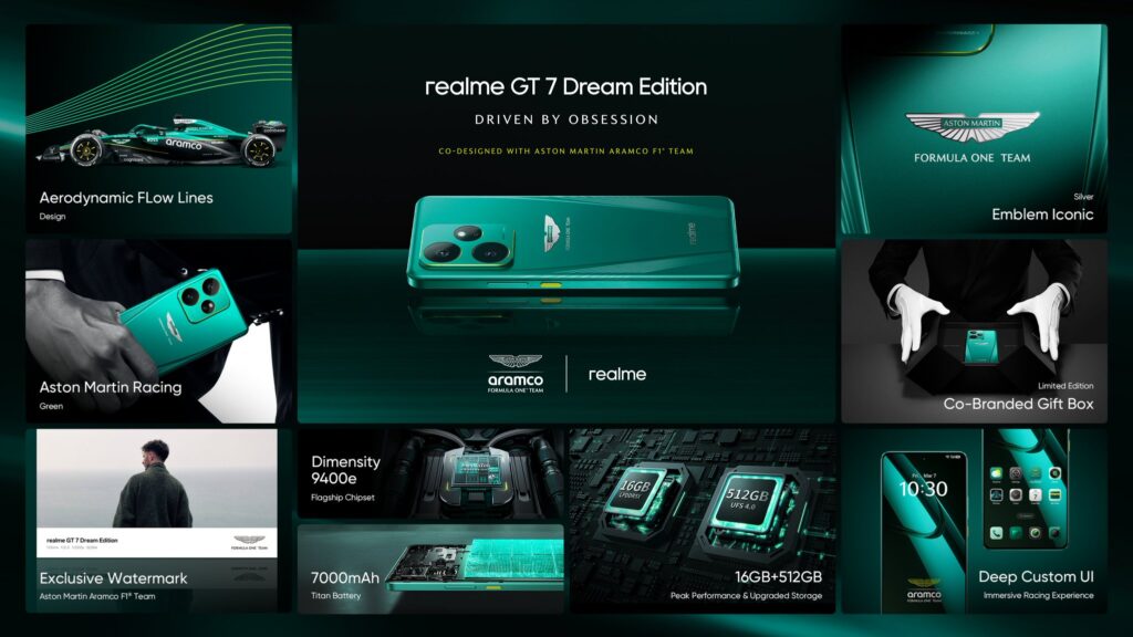 realme GT 7 with 6.78″ 1.5K 120Hz AMOLED display, Dimensity 9400e, 7000mAh battery, IP69 rating launched in India starting at Rs. 39,999