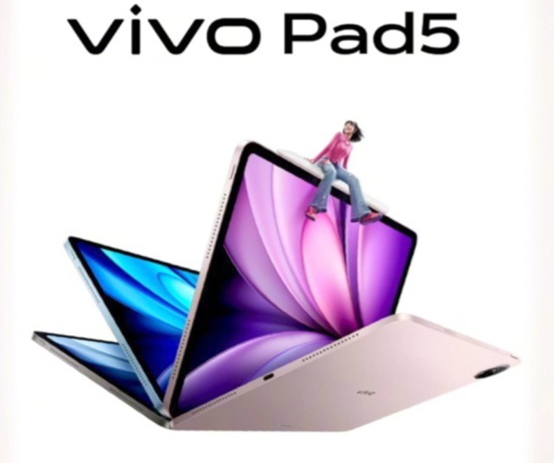 vivo Pad5 with 12.1-inch 2.8K 144Hz display, Dimensity 9300+, and 10000mAh battery launched