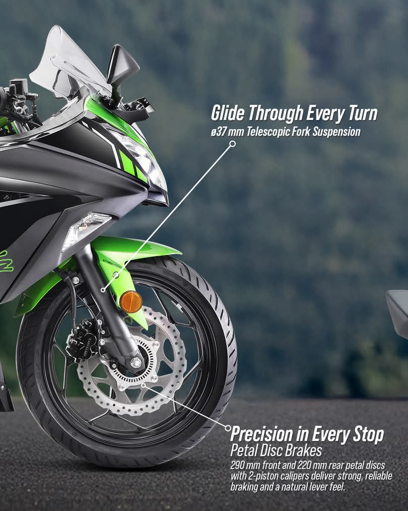 2025 Kawasaki Ninja 300 Launched in India at ₹3.43 Lakh
