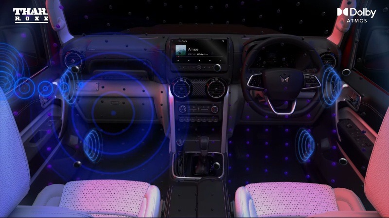 Mahindra Thar ROXX Becomes World’s First SUV with 4-Channel Dolby Atmos Audio