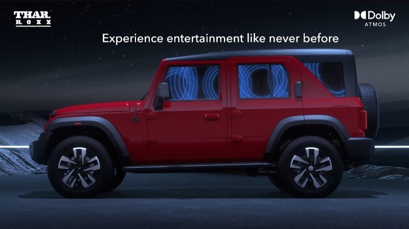 Mahindra Thar ROXX Becomes World’s First SUV with 4-Channel Dolby Atmos Audio
