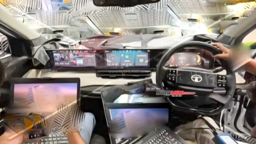 Tata Sierra Interior Leaked: Triple-Screen Setup Confirmed, EV Launch First