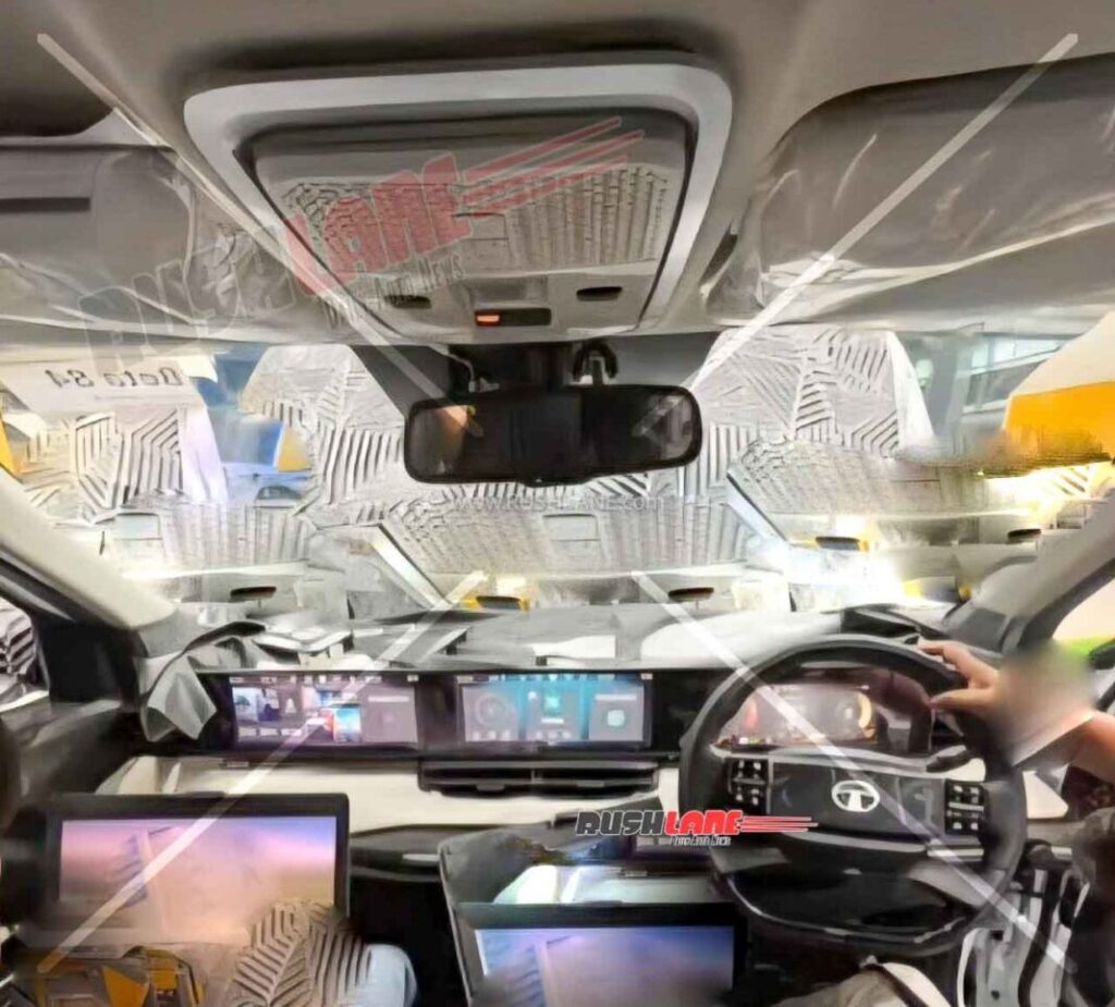 Tata Sierra Interior Leaked: Triple-Screen Setup Confirmed, EV Launch First