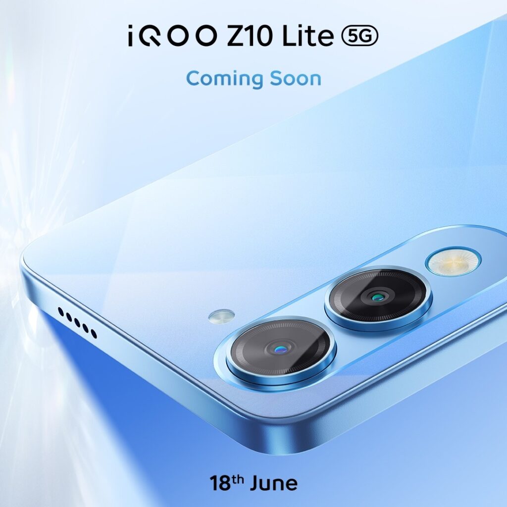 iQOO Z10 Lite 5G With 6000mAh Battery Launching in India on June 18