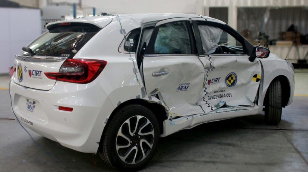 Maruti Suzuki Baleno Scores 4 Stars in Bharat NCAP Crash Tests