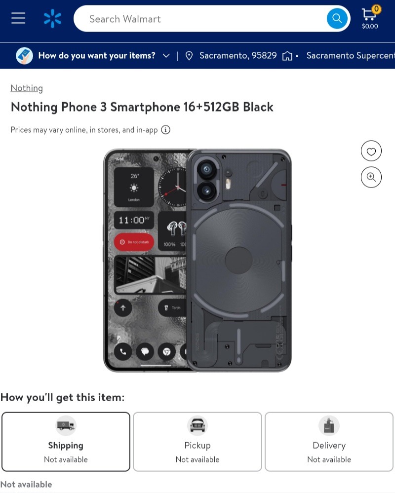 Nothing Phone (3) Listed on Walmart Ahead of Launch