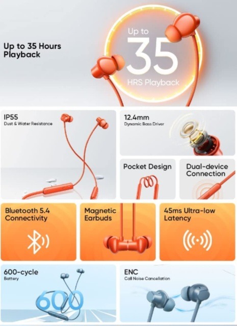 realme Buds Wireless 5 Lite Launched in India with 35-Hour Battery and Fast Charging at ₹1,199