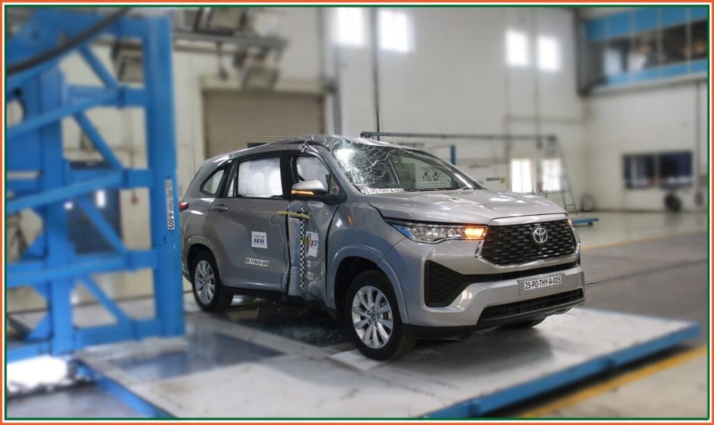 Toyota Innova HyCross Secures 5-Star Bharat NCAP Safety Rating