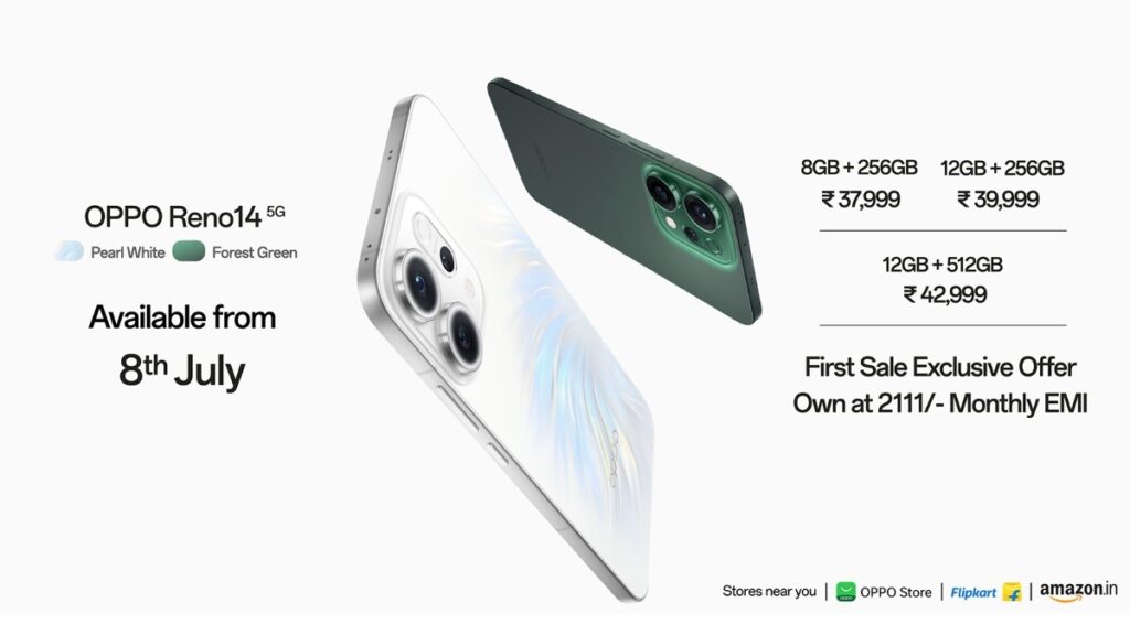 OPPO Reno14 and Reno14 Pro Launched in India Starting at Rs. 37,999